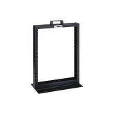 Rack de Dos Postes Estándar de 19 in, Rieles Numerados y Roscados #12-24, Fabricado en Aluminio, 13 Unidades de Rack, Color Negro